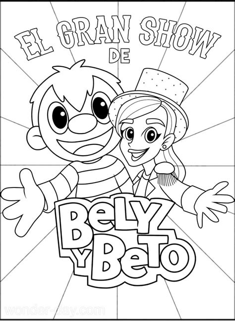 bely y beto para colorear - bely y beto para pintar